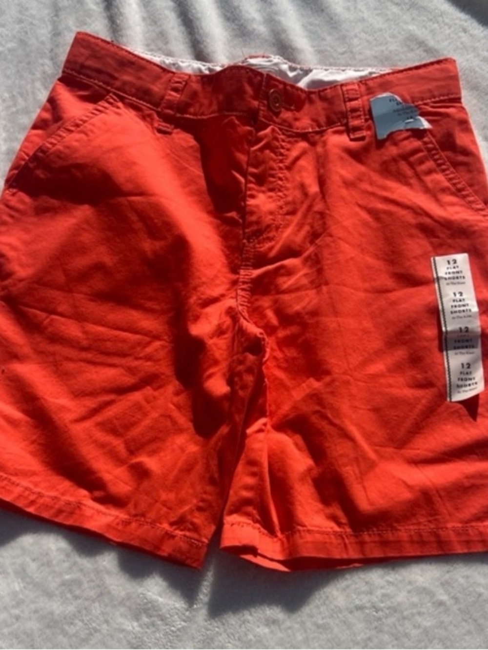 Cat & Jack Red/orange Kids flat front chino Shorts